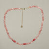 Collar piedra natural Calcedonia Coral