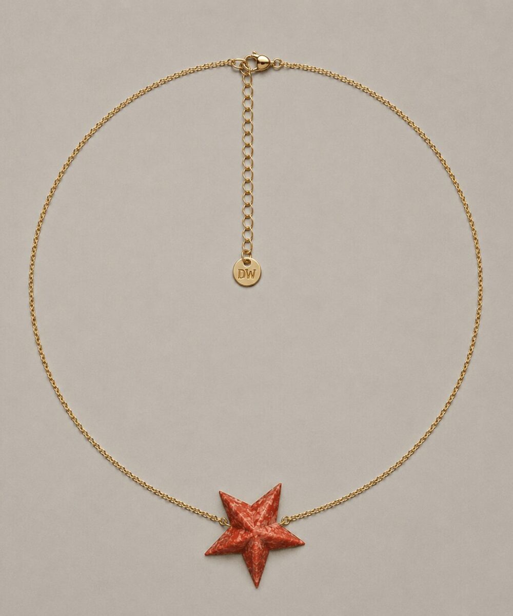 Collar estrella de mar Coral