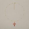 Collar cruz Coral