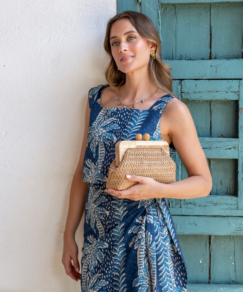 Bolso de mano rafia Capri