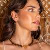 Collar Madeira ojo de tigre
