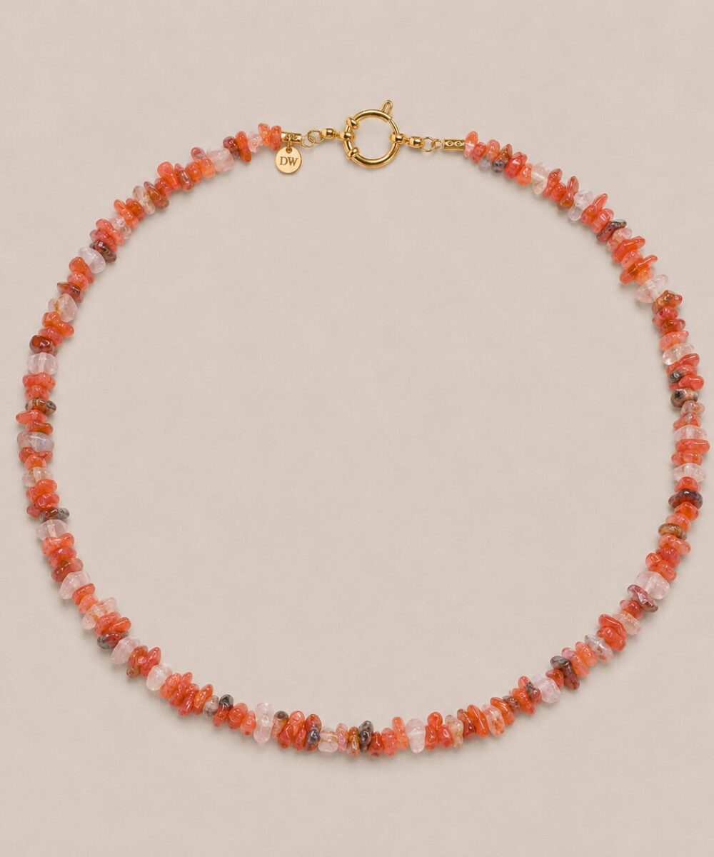 Collar Madeira naranja claro