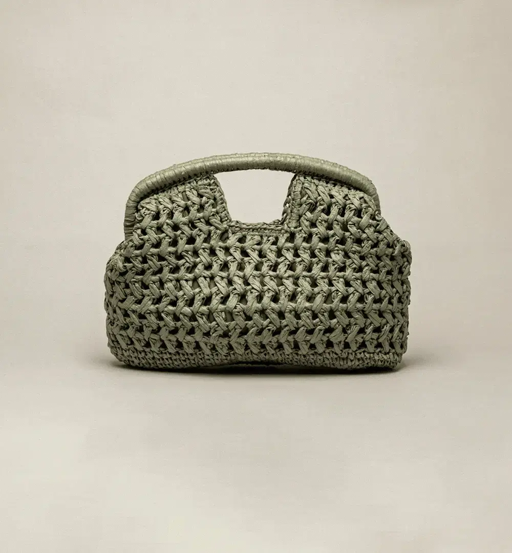 Gif. Bolso de mano rafia Amalfi