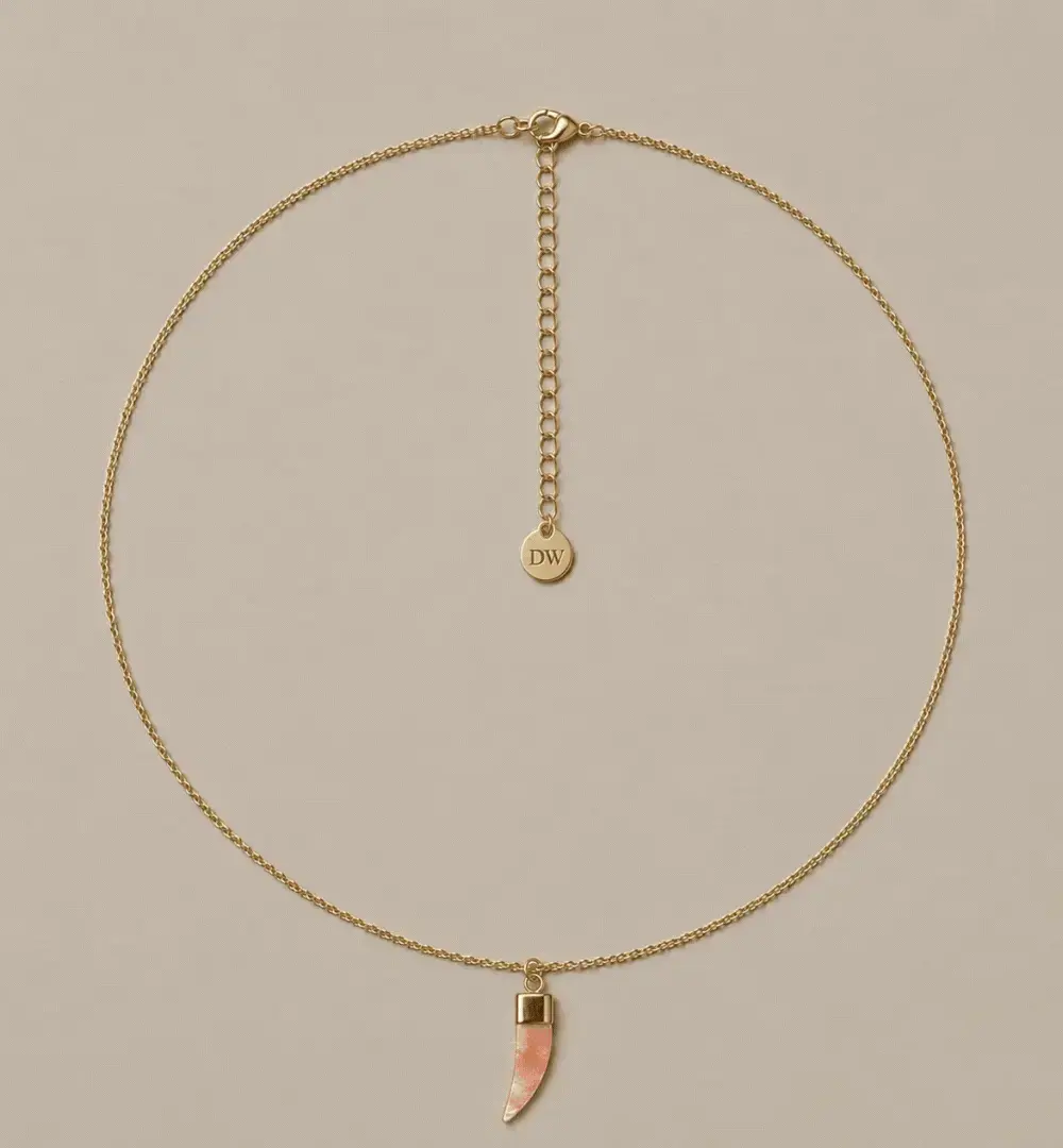 Gif.Cadena Cuerno nácar
