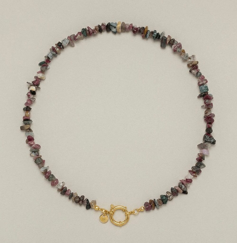 Collar Madeira turmalina