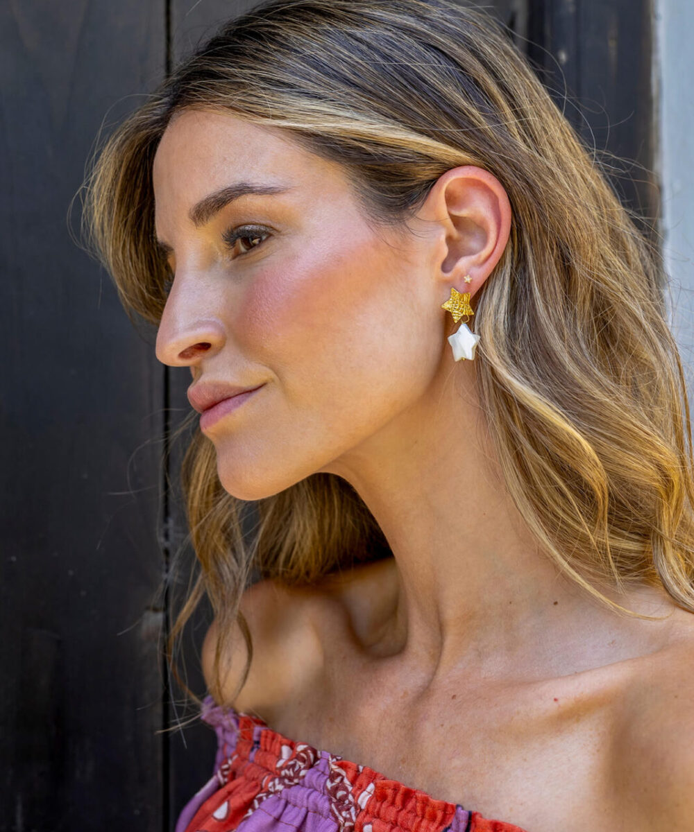 Pendientes Doble Estrella