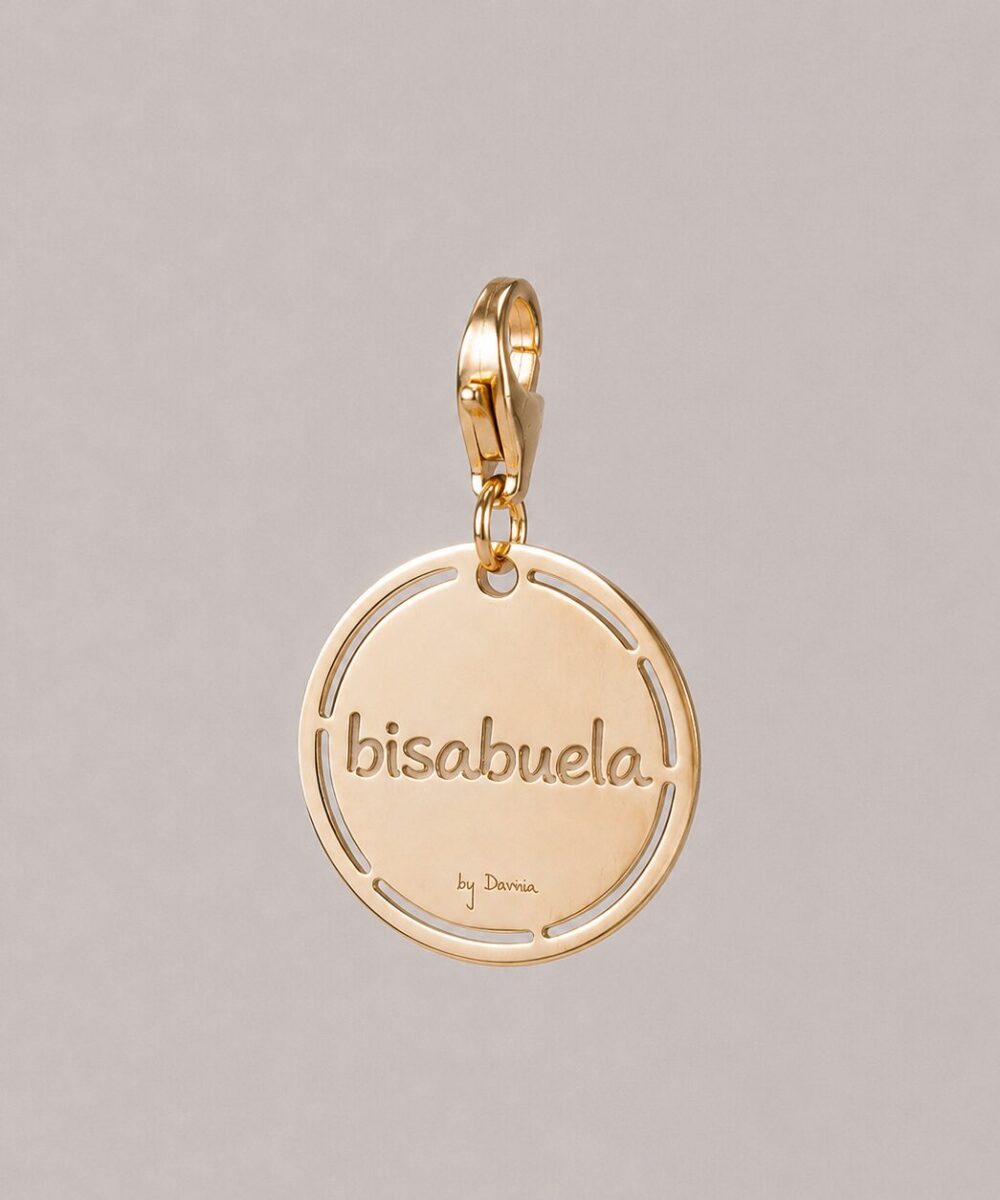 Charm medalla oro calada Bisabuela