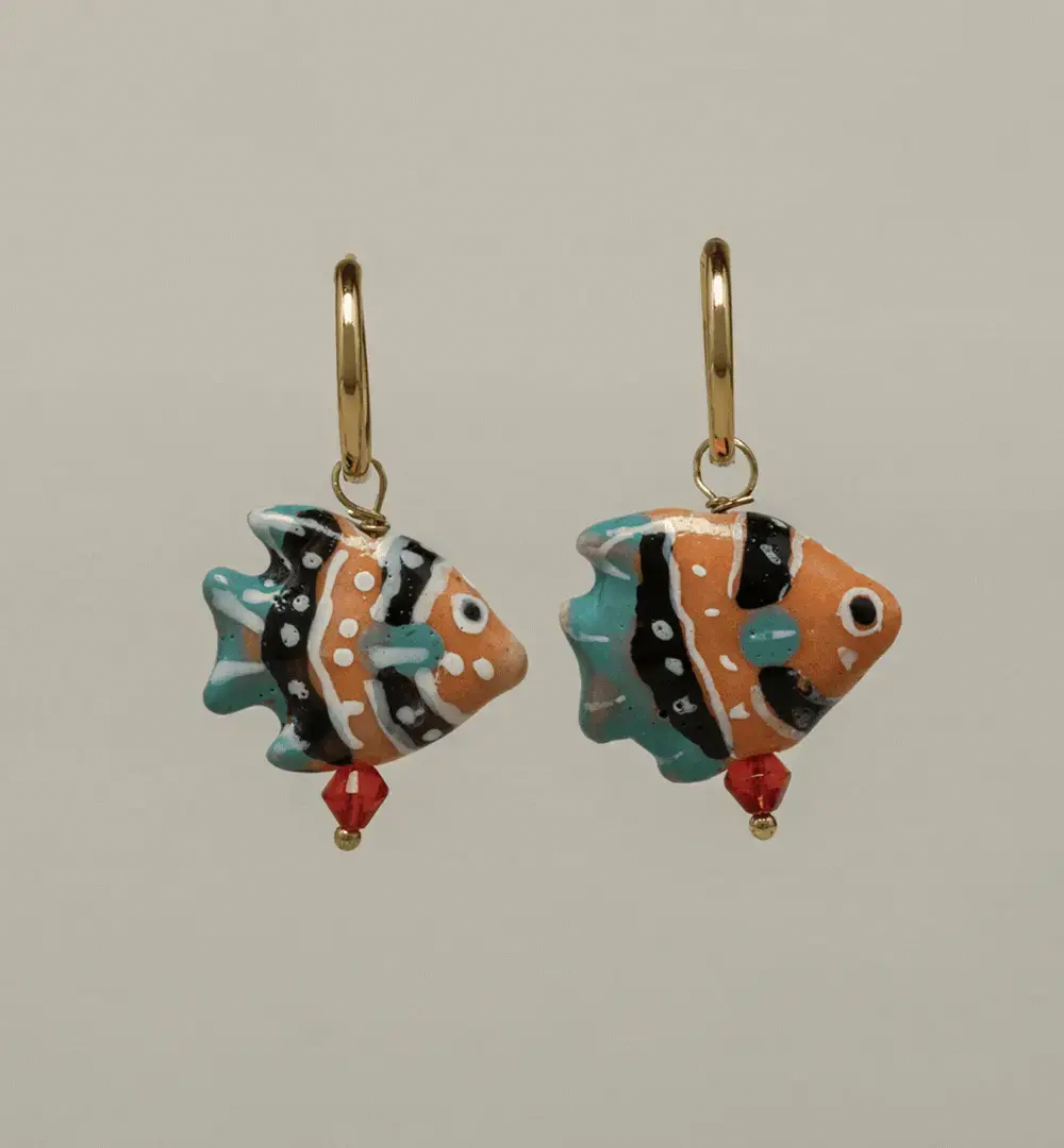 Gif. Pendientes aro Fish