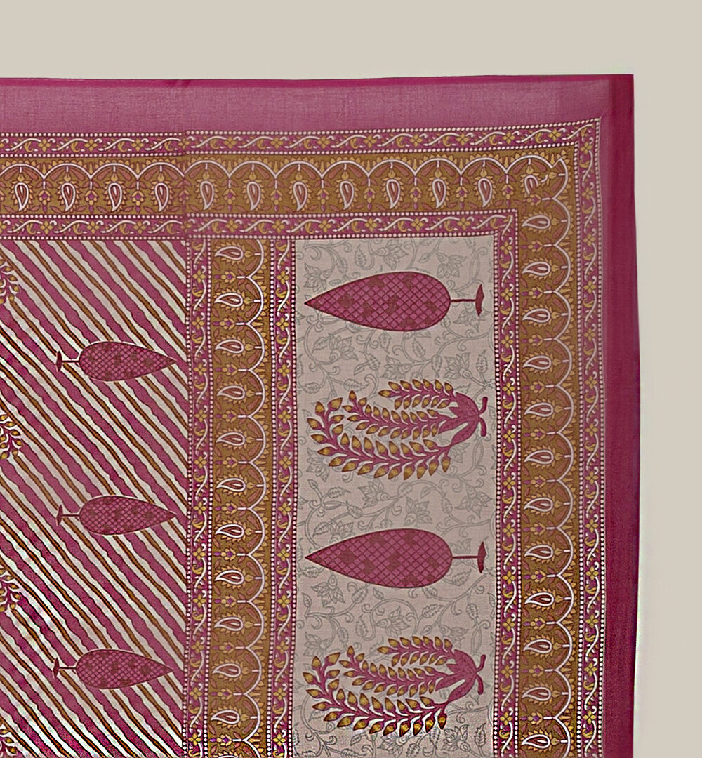 Pareo algodón India rosa