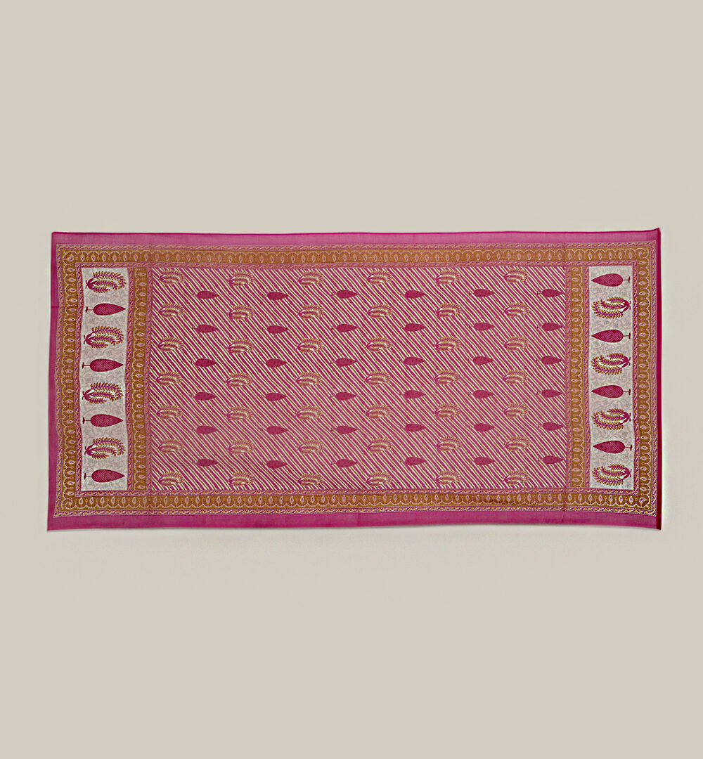 Pareo algodón India rosa
