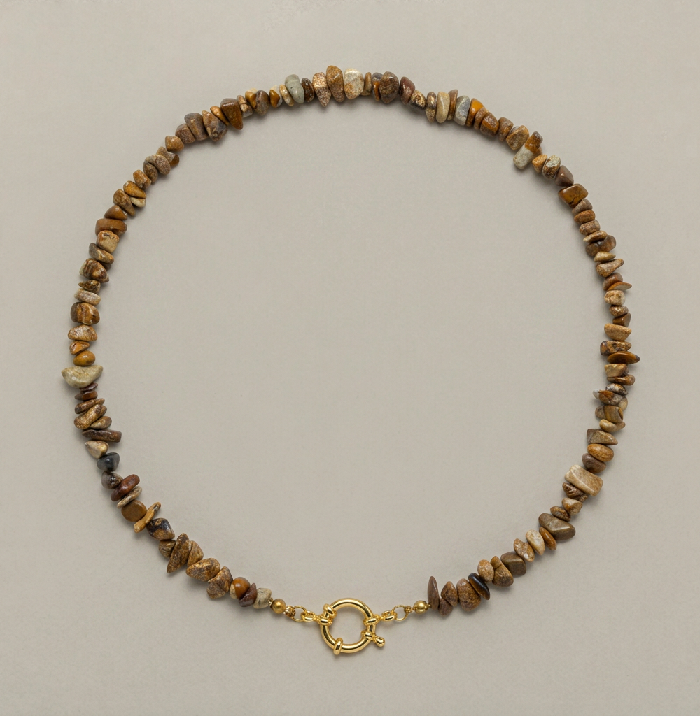 Collar Madeira tierra