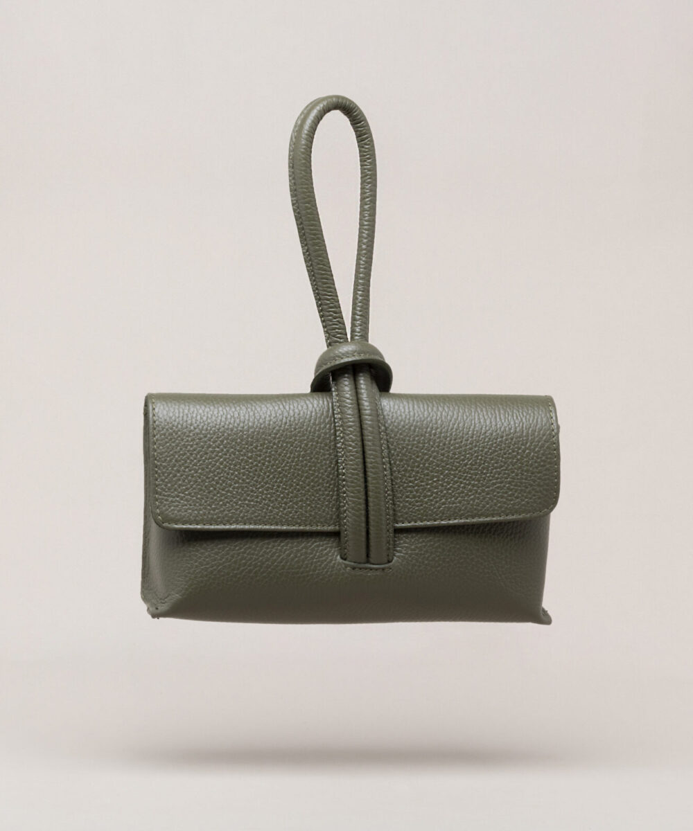 Bolso de piel Andrius verde