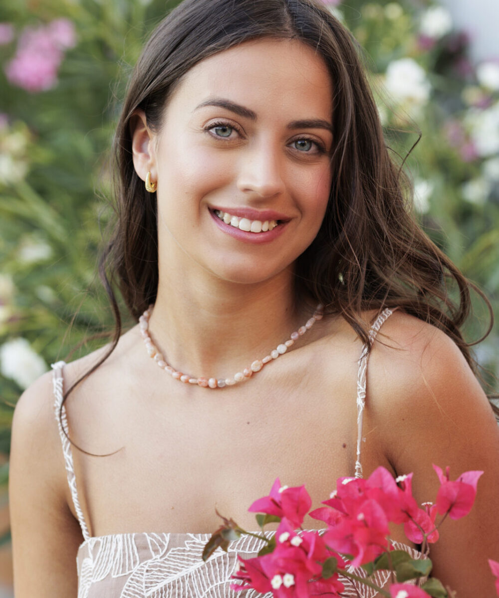 Collar Azores ágata nude