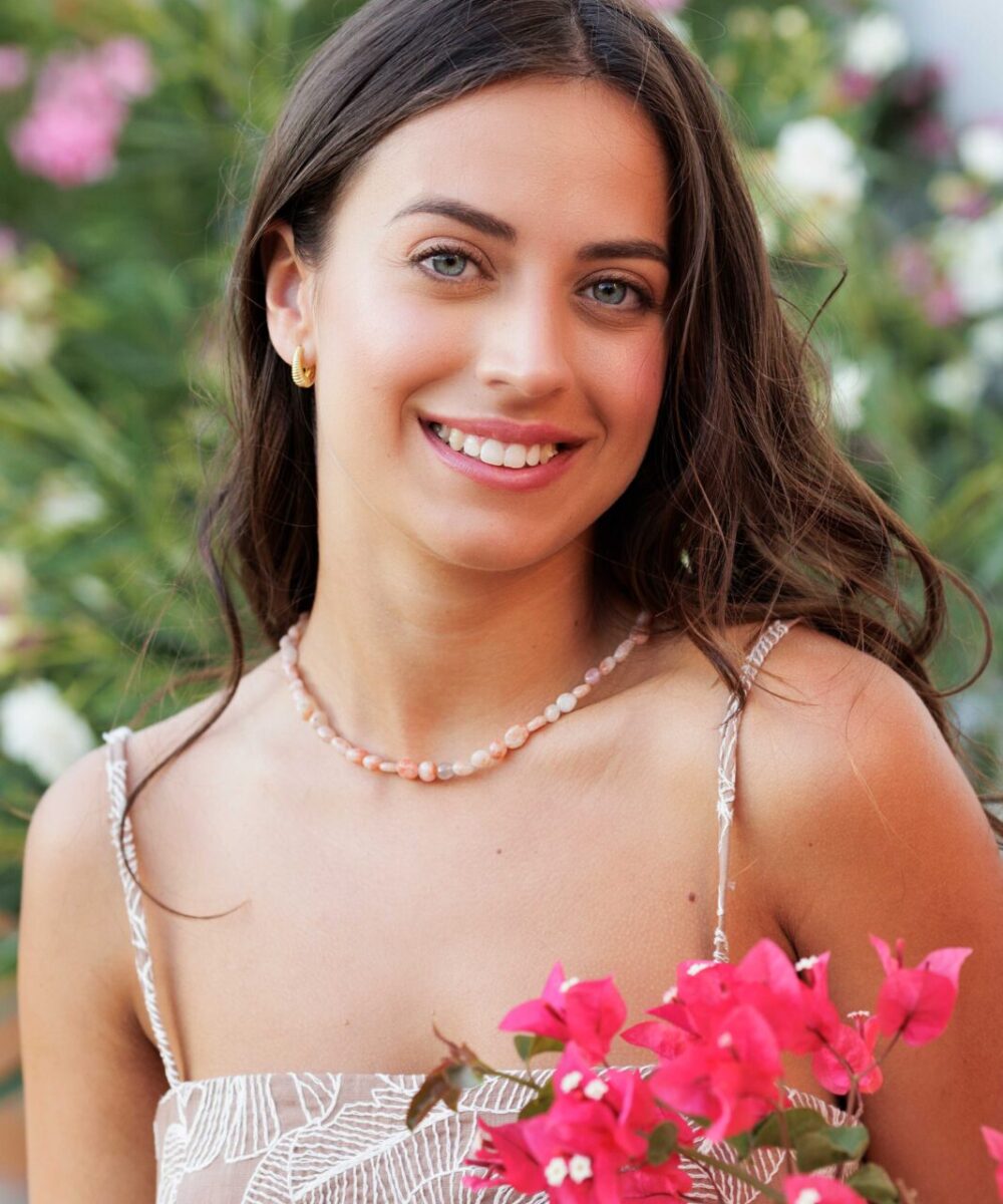 Collar Azores ágata nude
