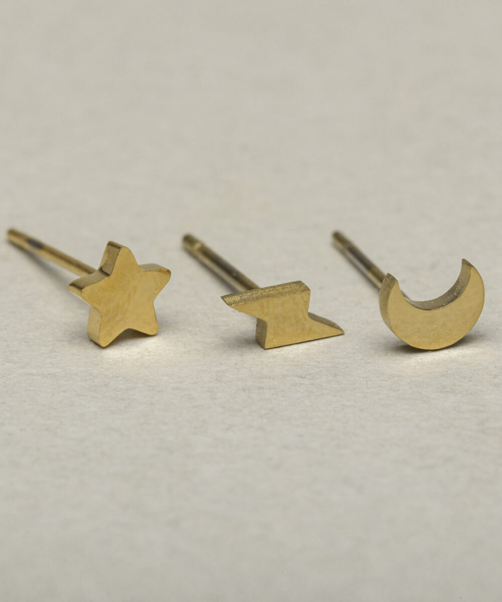 Pack mini pendientes Celeste