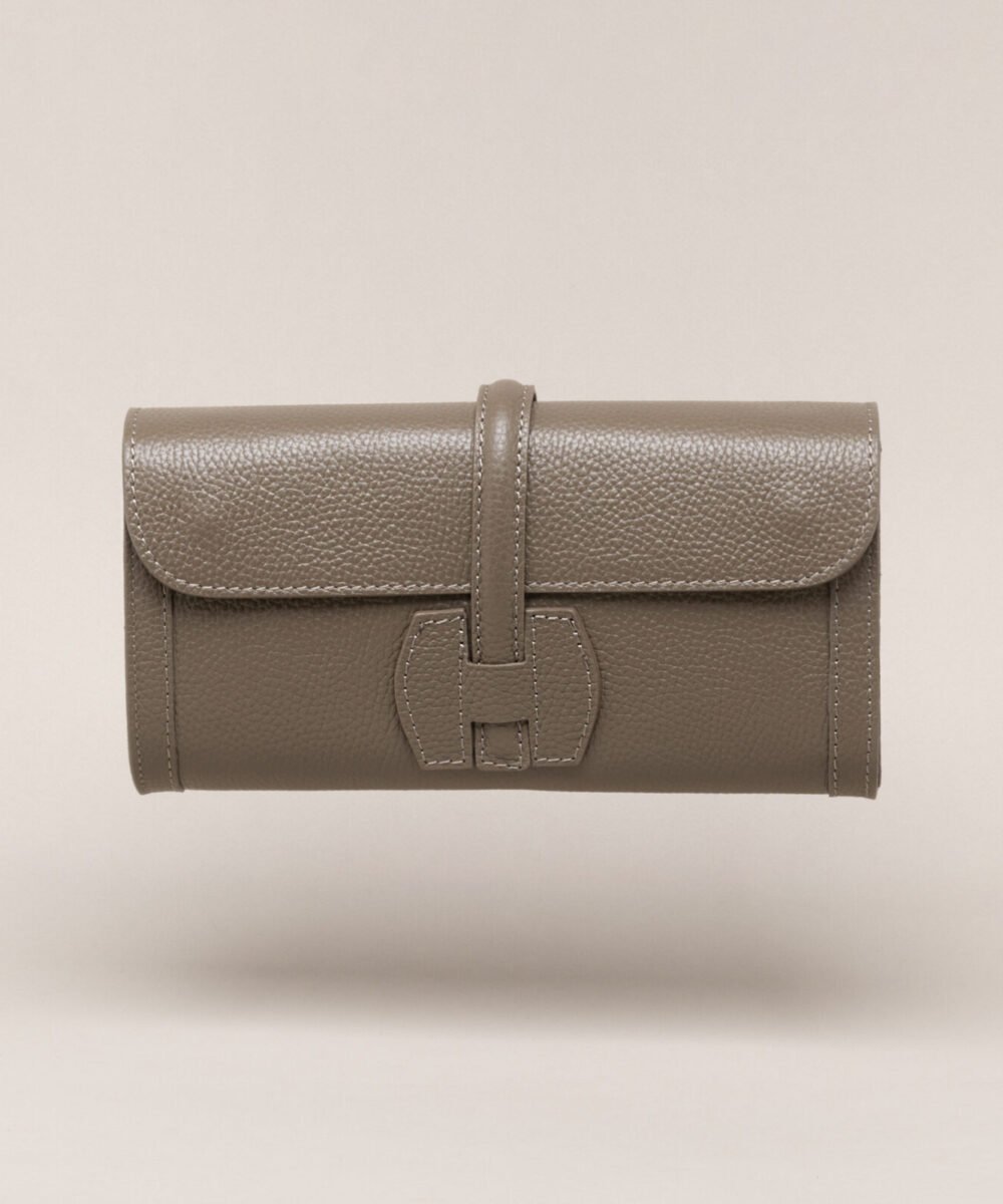 Clutch de mano Julieta topo