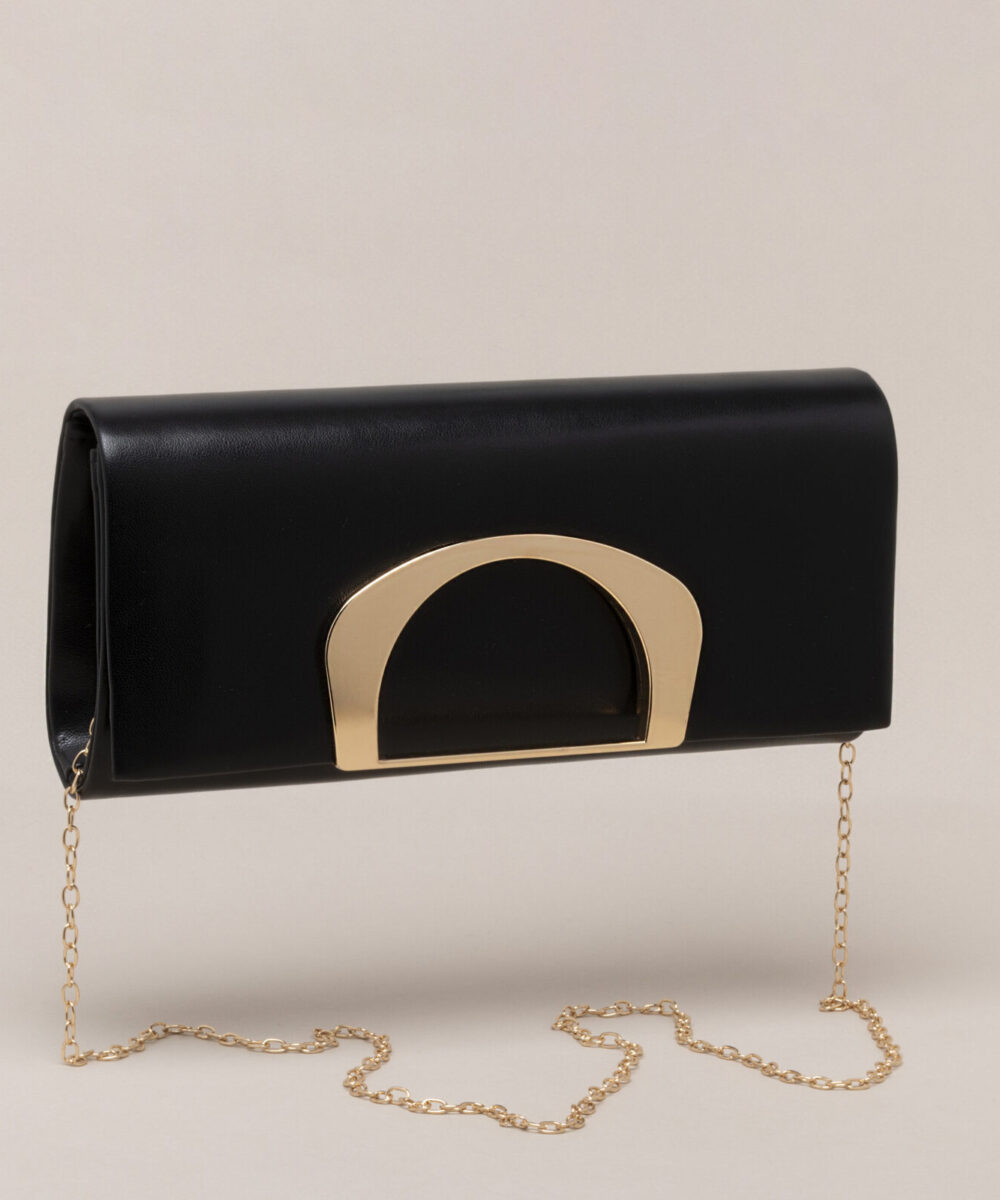 Cartera de fiesta negra Gala