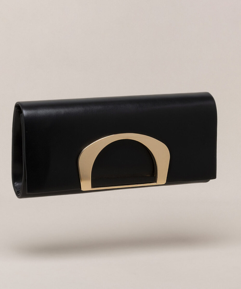 Cartera de fiesta negra Gala