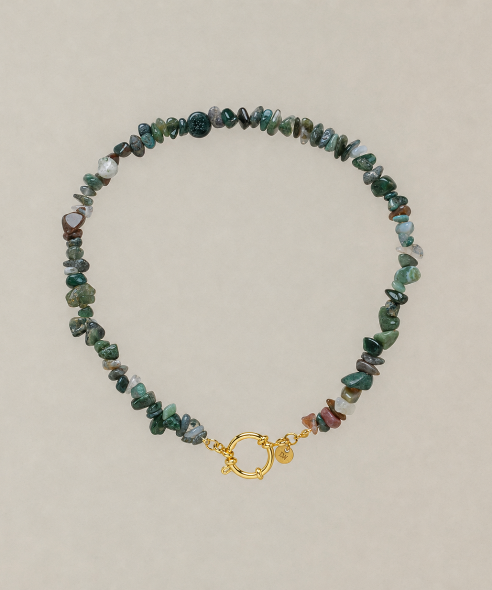 Collar Madeira verde musgo
